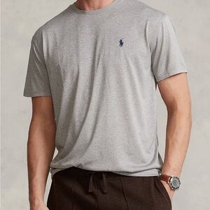 Polo by Ralph Lauren Heather Gray Short Sleeve Tee Performance Classic Fit